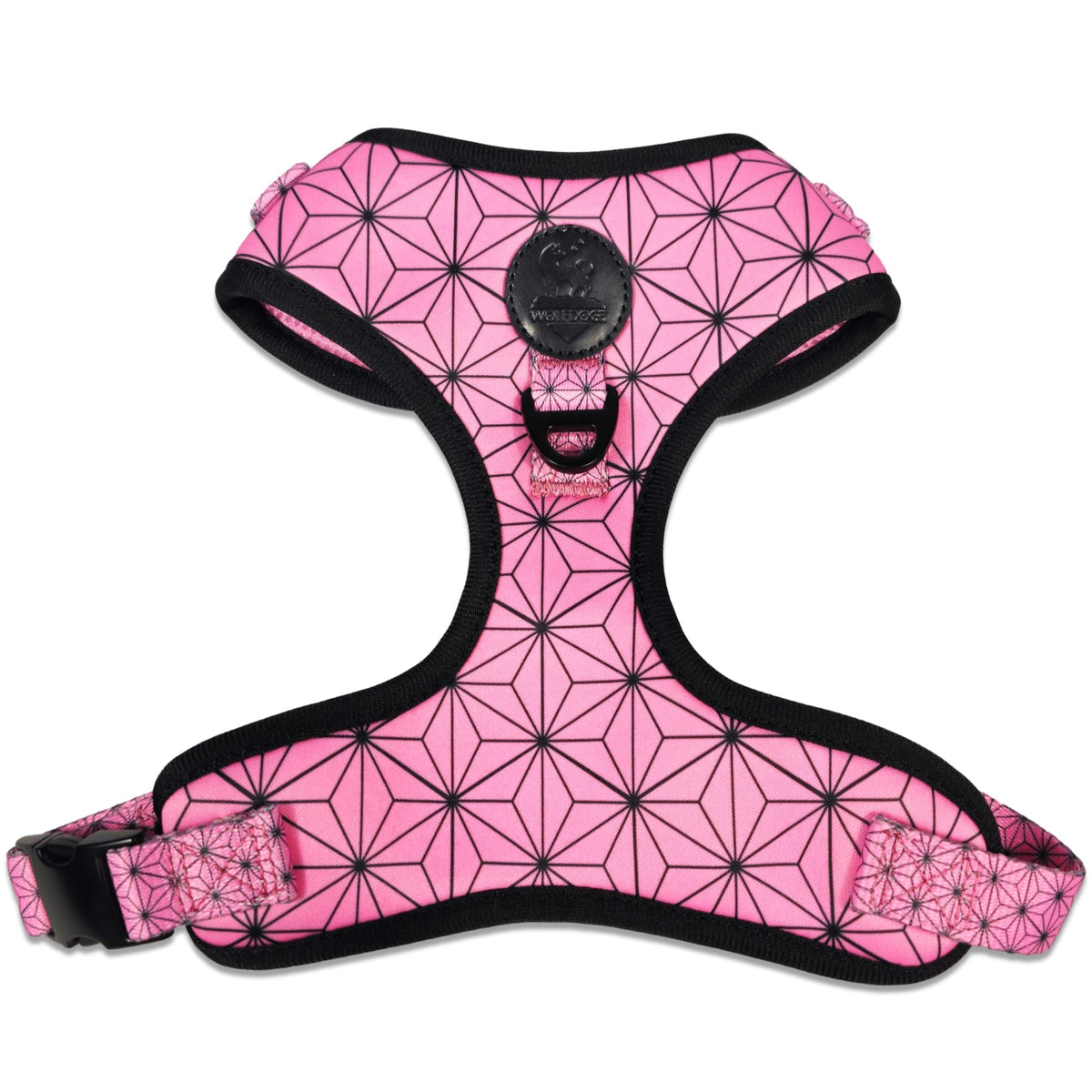 WOLFDOGE Asanoha pink harness