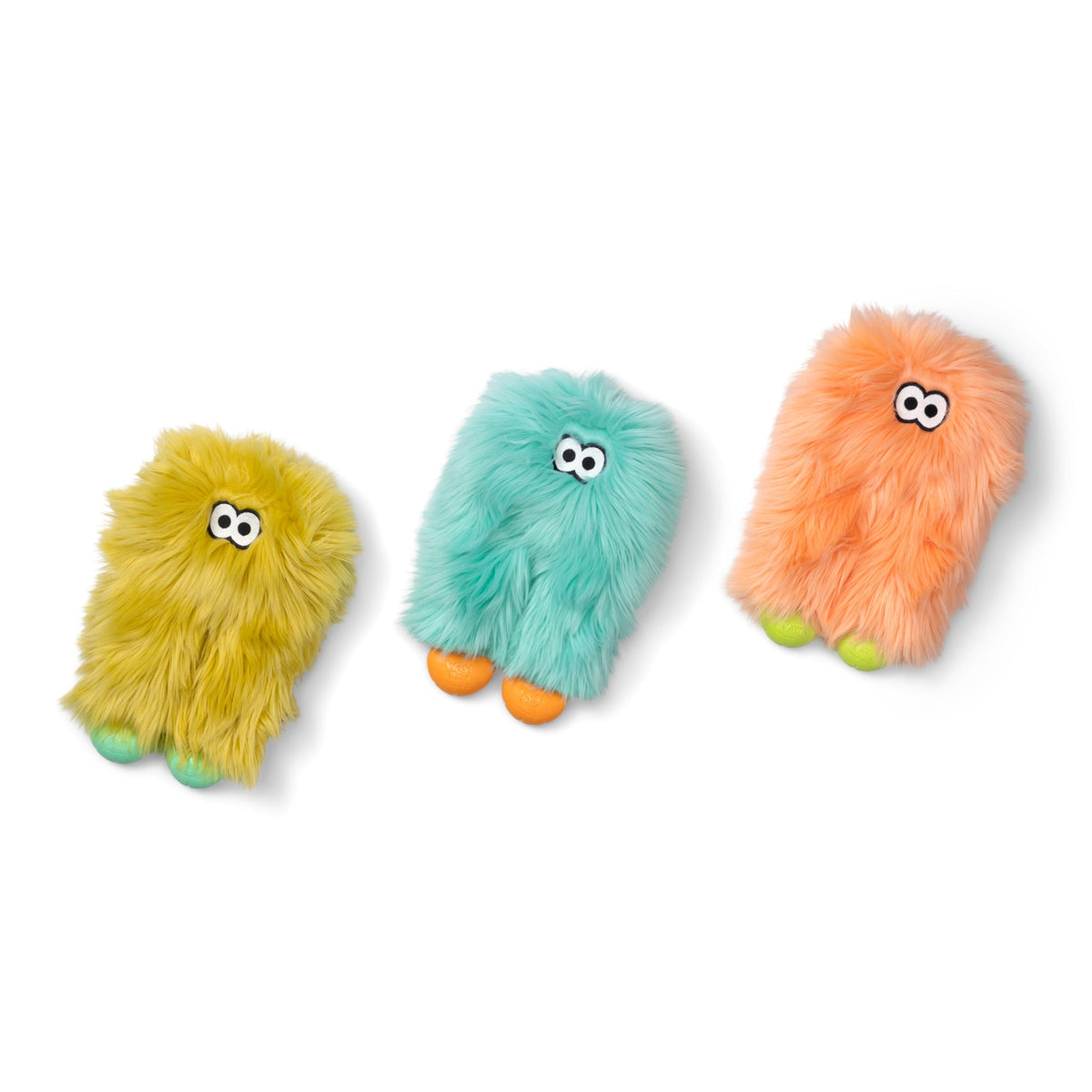 West Paw Astrid plush dog toys in three colors