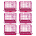24-42" Pink Wire Dog Crate RED24-42