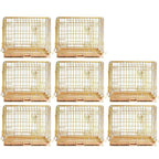 24-42" Copper Gold Wire Dog Crate GLD24/30/36/42
