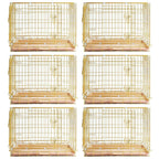24-42" Copper Gold Wire Dog Crate GLD24/30/36/42