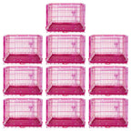 24-42" Pink Wire Dog Crate RED24-42