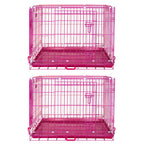 24-42" Pink Wire Dog Crate RED24-42