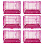 24-42" Pink Wire Dog Crate RED24-42