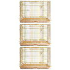 24-42" Copper Gold Wire Dog Crate GLD24/30/36/42
