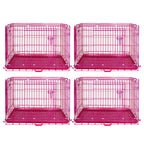 24-42" Pink Wire Dog Crate RED24-42