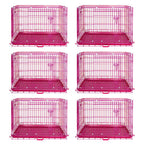 24-42" Pink Wire Dog Crate RED24-42