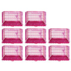 24-42" Pink Wire Dog Crate RED24-42