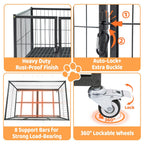 42" Stackable Dog Crate 43T+WHLP02