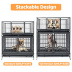 42" Stackable Dog Crate 43T+WHLP02